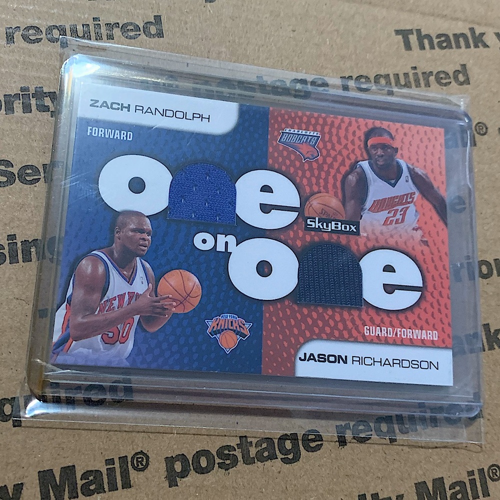 Jason Richardson x Zach Randolph ‘09 Upper Deck x SkyBox Jersey Card